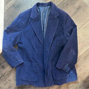 Vintage Women’s size 42 Blue corduroy Blazer sports jacket lined